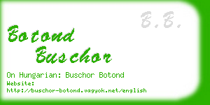 botond buschor business card